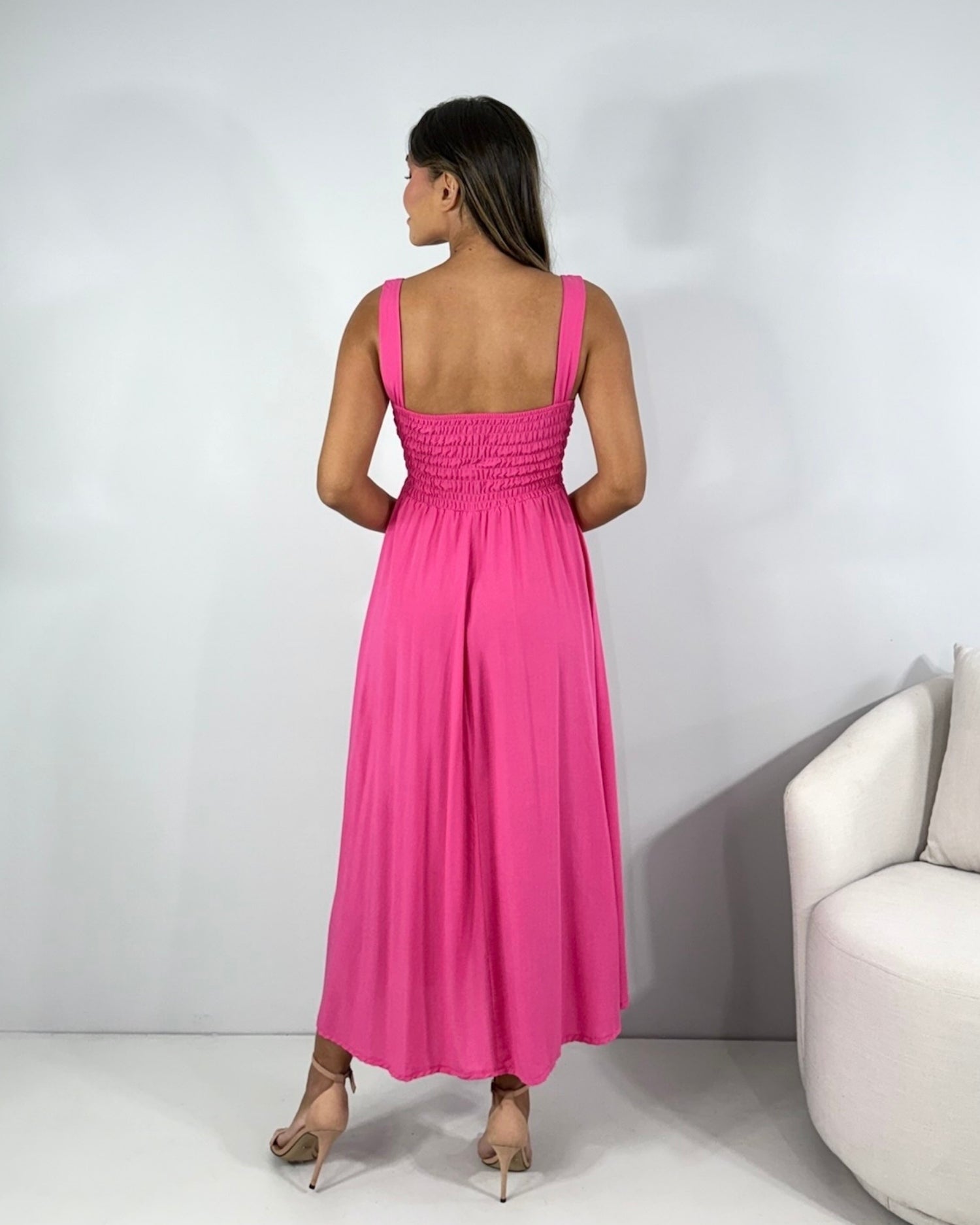 Vestido Estrela - Rosa Chiclete