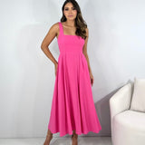 Vestido Estrela - Rosa Chiclete