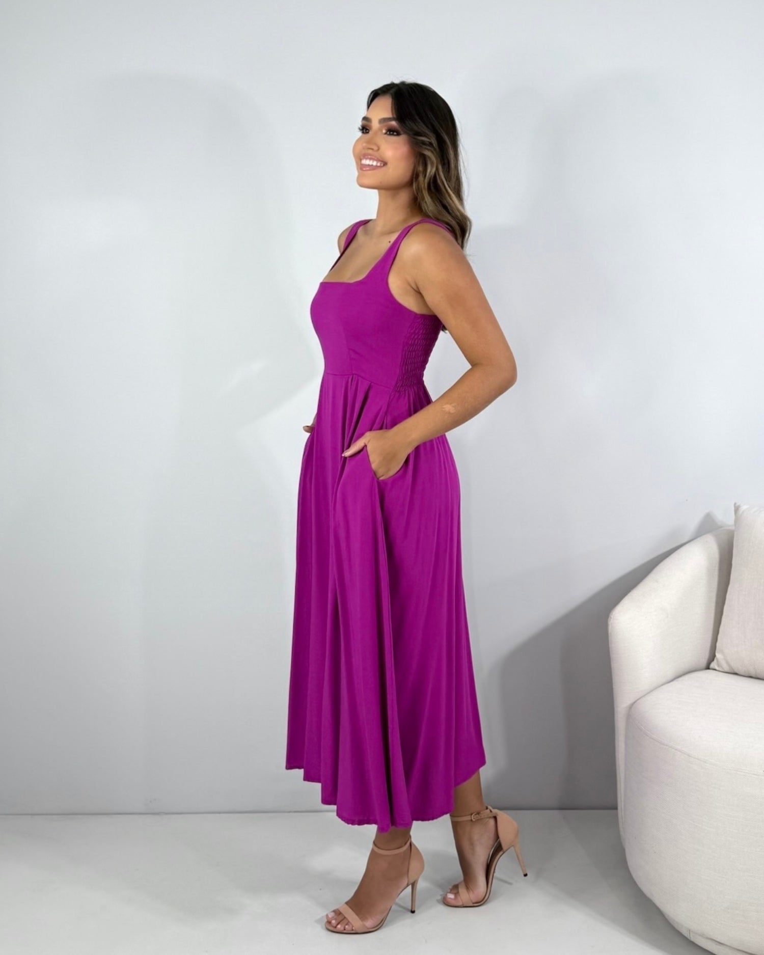 Vestido Estrela - Fúcsia
