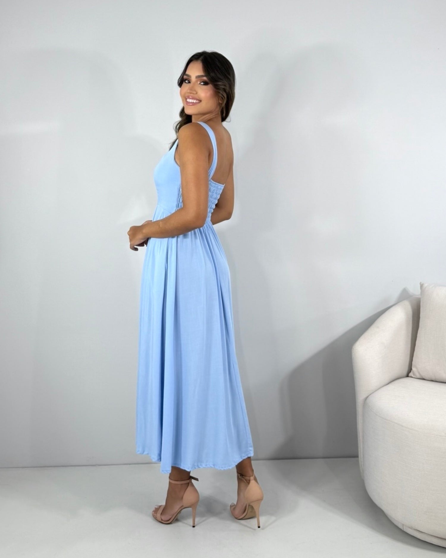 Vestido Estrela - Azul Serenity