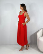 Vestido Estrela - Vermelho