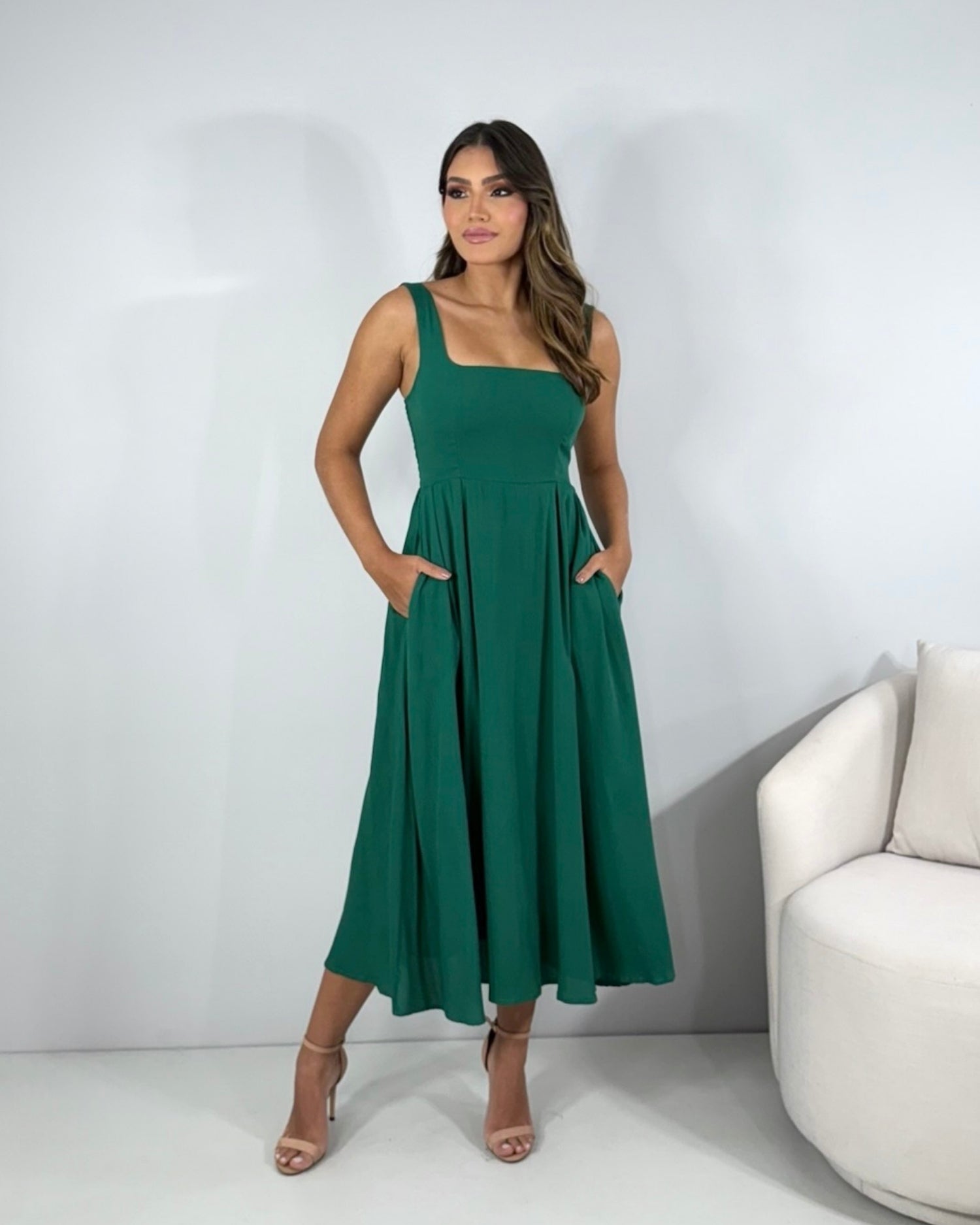 Vestido Estrela - Verde Amazônia