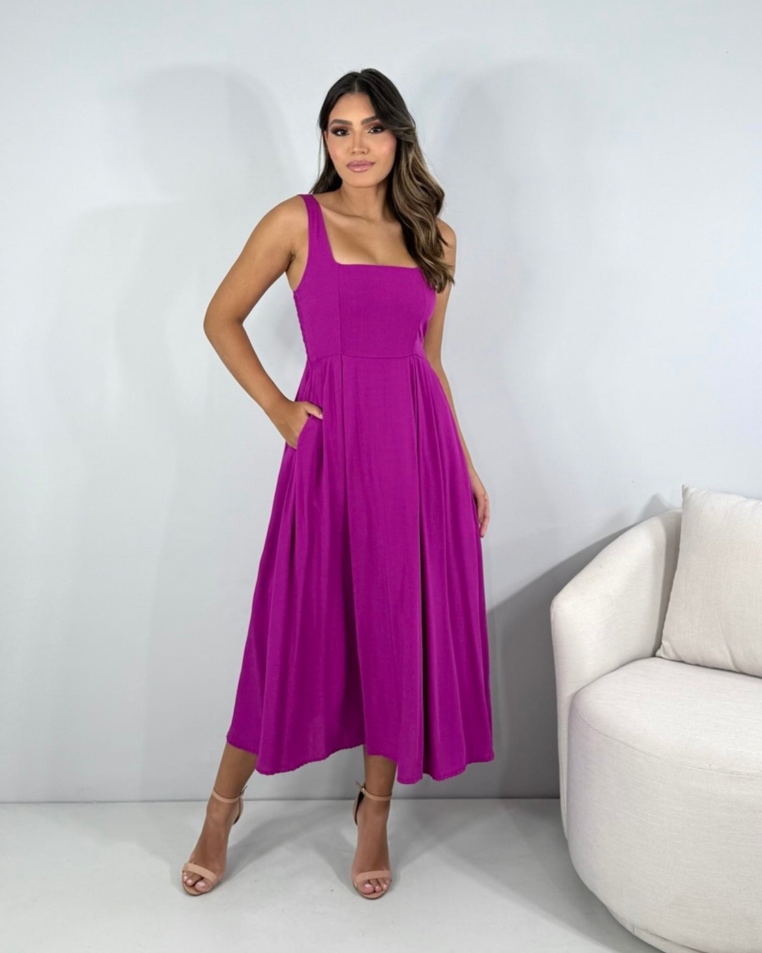 Vestido Estrela - Fúcsia