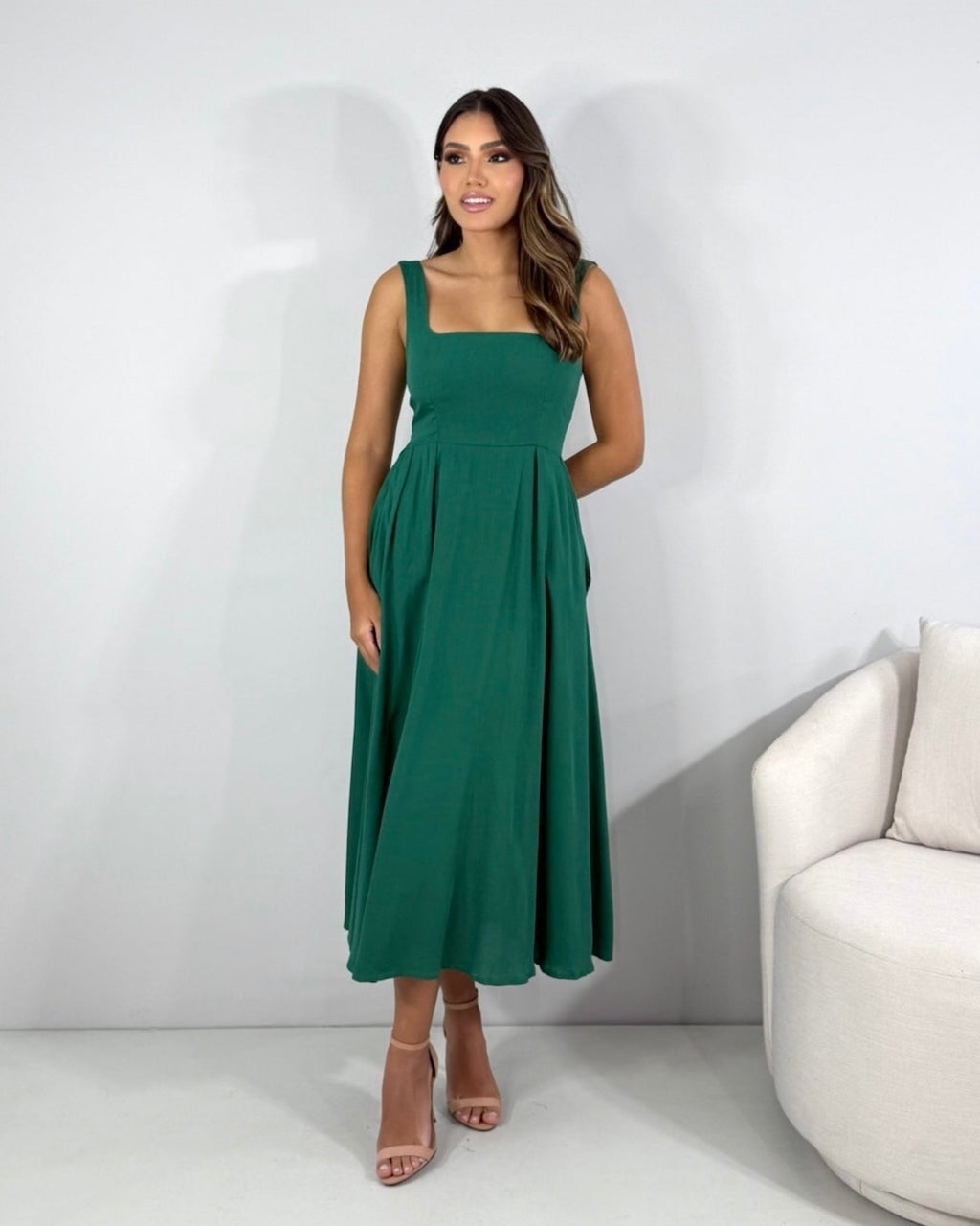 Vestido Estrela - Verde Amazônia
