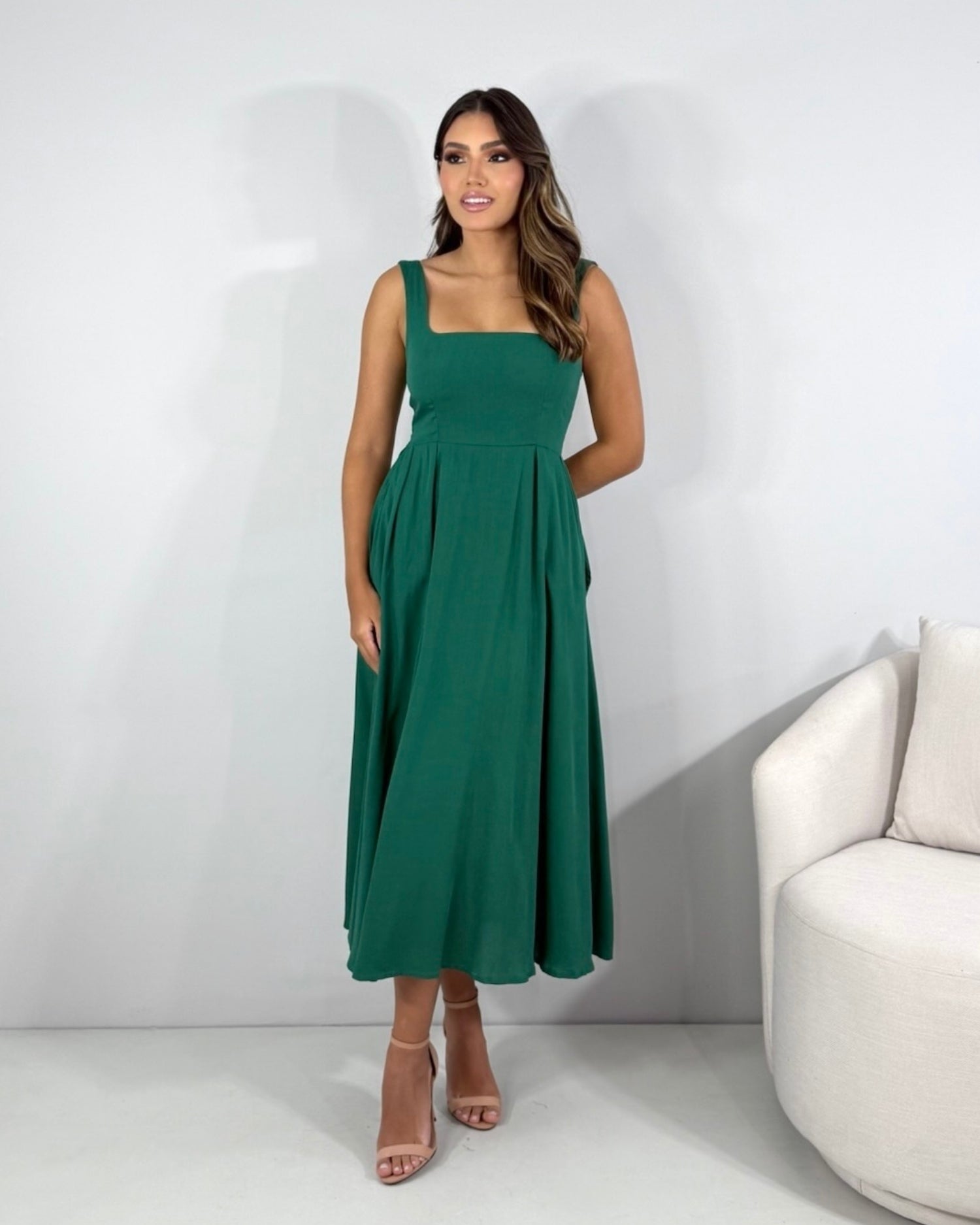 Vestido Estrela - Verde Amazônia