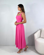 Vestido Estrela - Rosa Chiclete