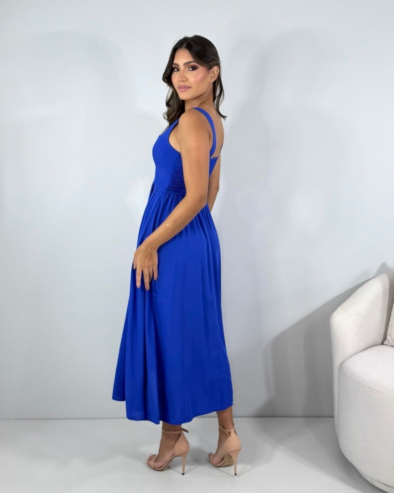 Vestido Estrela - Azul Royal
