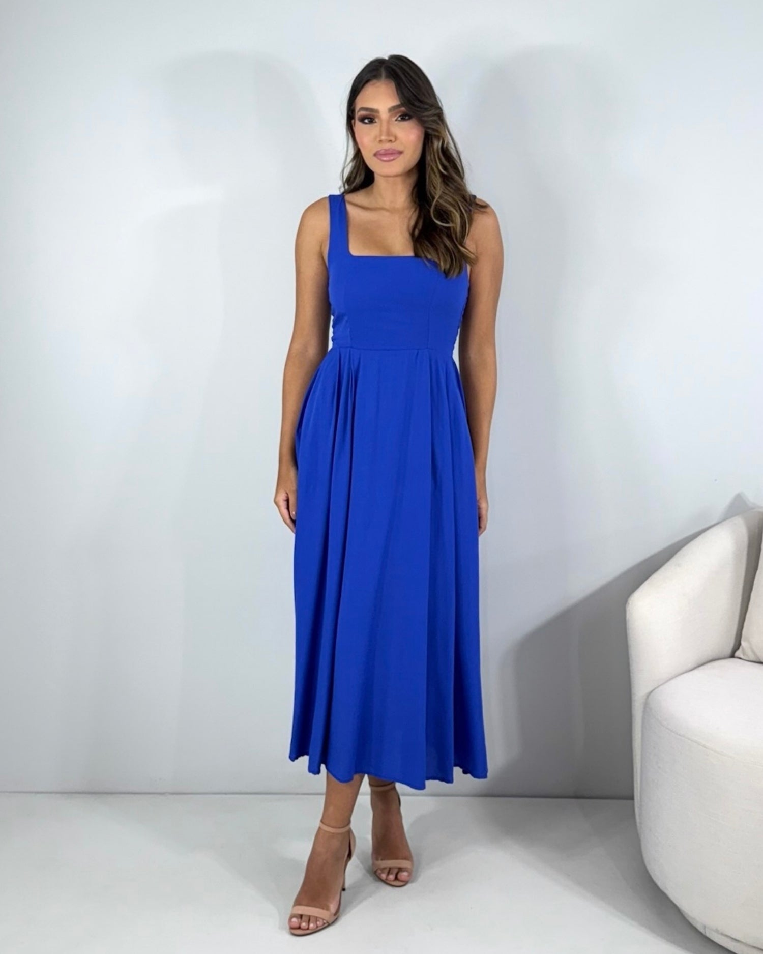 Vestido Estrela - Azul Royal