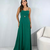 Vestido Luna - Verde Amazônia