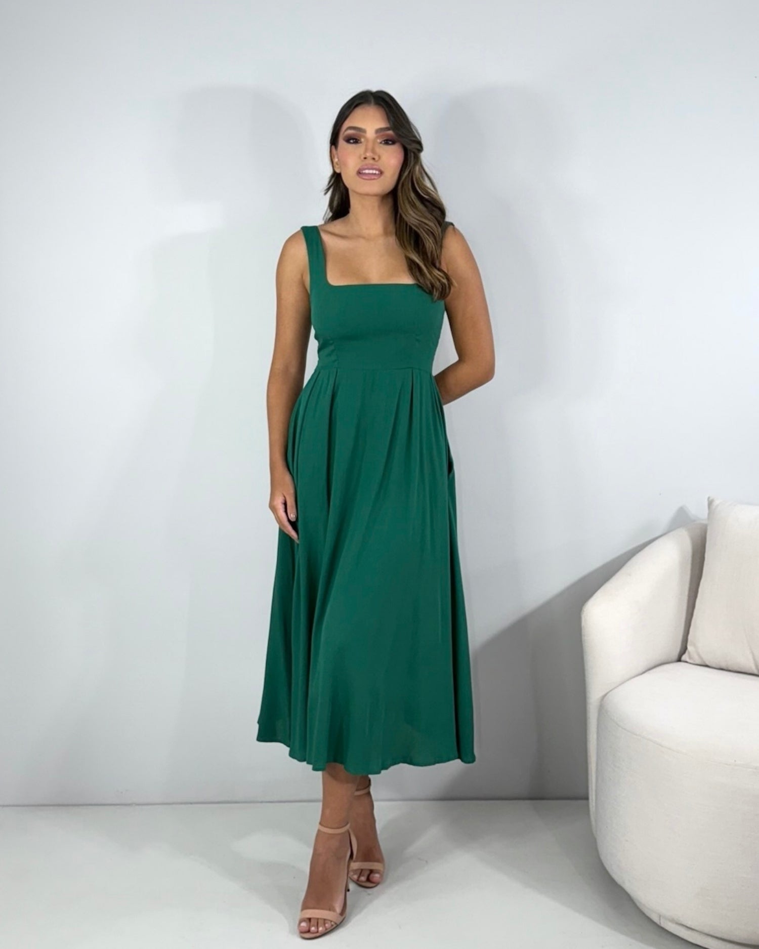 Vestido Estrela - Verde Amazônia