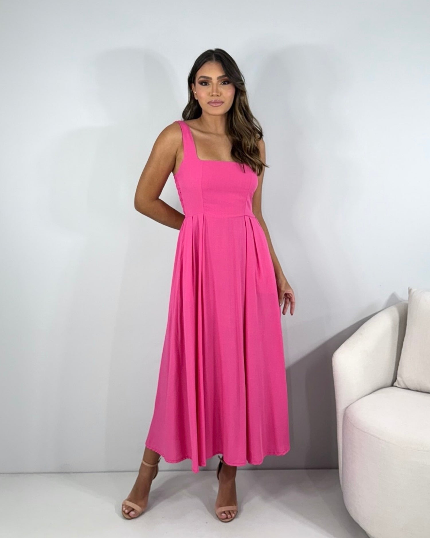Vestido Estrela - Rosa Chiclete