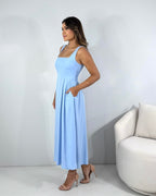 Vestido Estrela - Azul Serenity