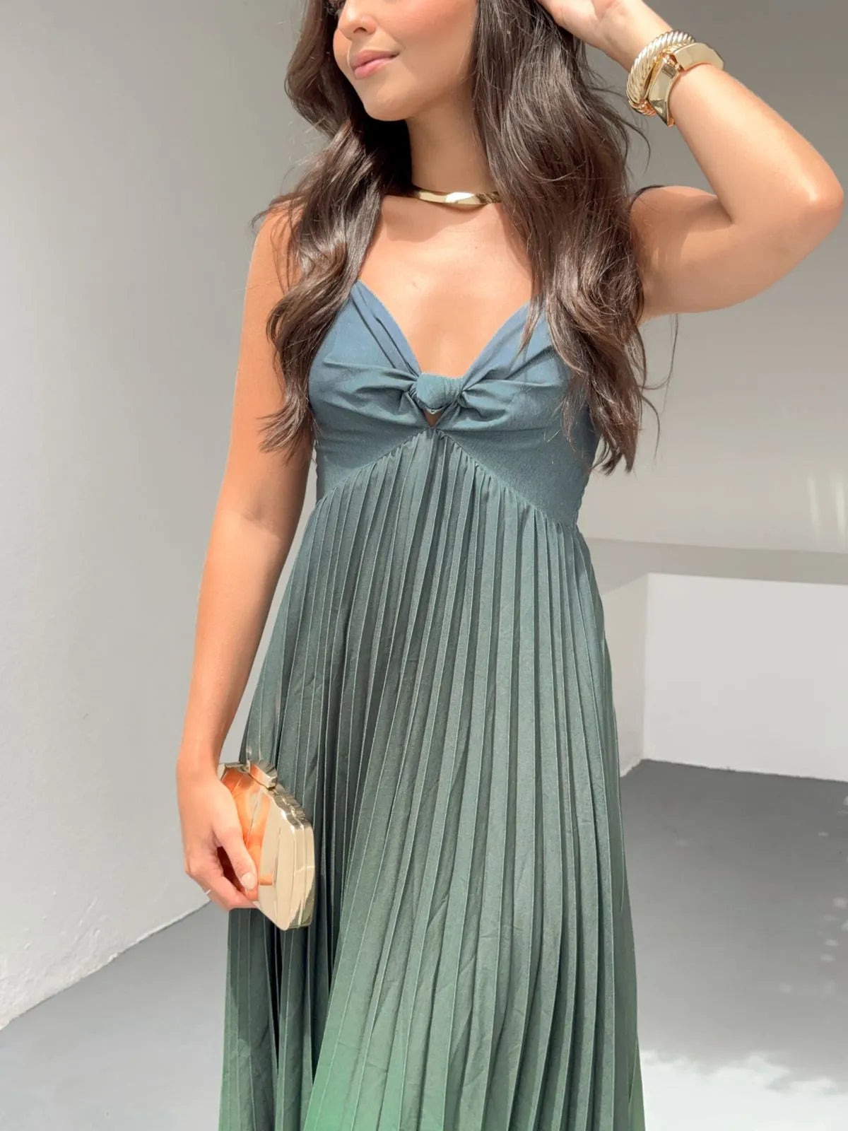 Vestido Plissado Boreal