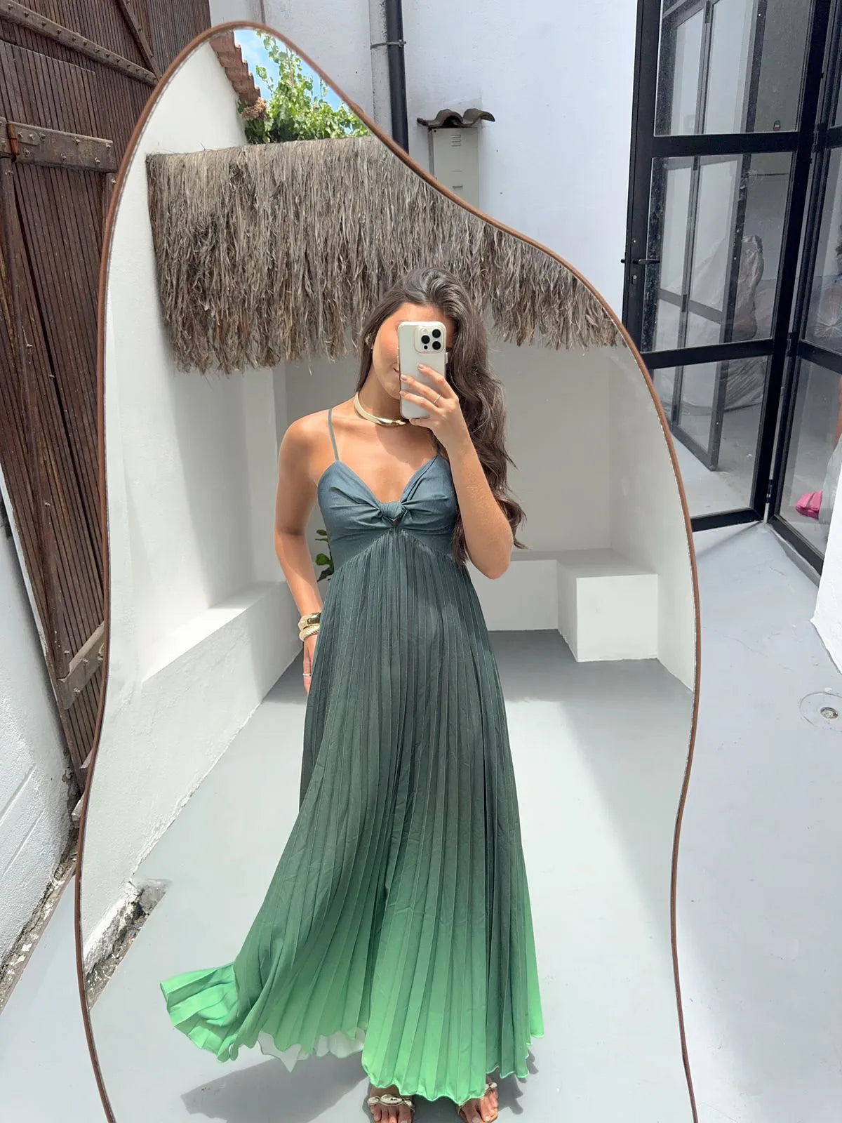 Vestido Plissado Boreal