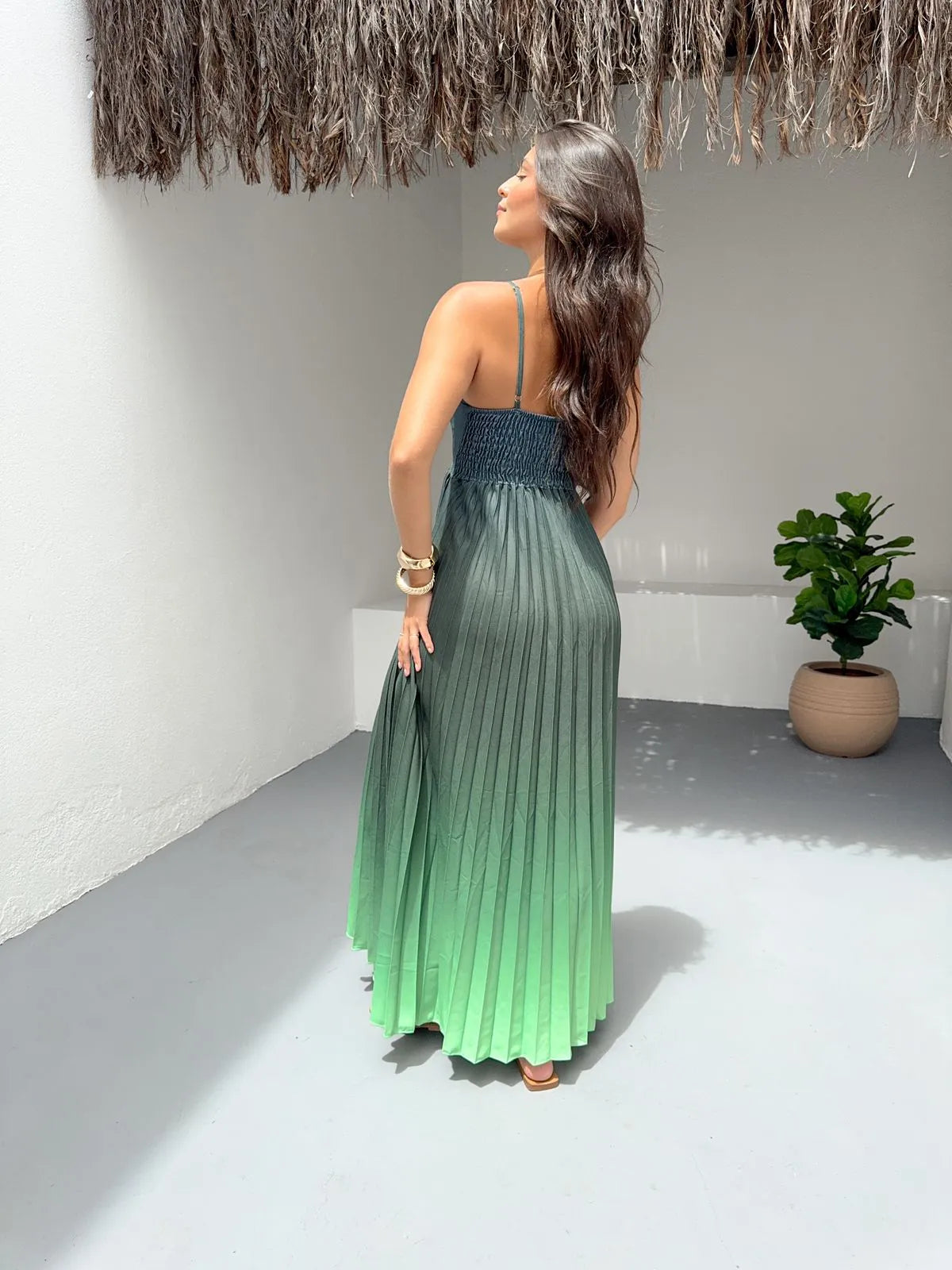 Vestido Plissado Boreal